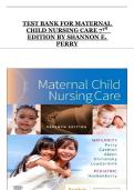 Maternal Child Nursing Care &lpar;7th Edition&rpar;&comma; Shannon E&period; Perry&comma; Test Bank &ndash; Maternity and Pediatric Nursing Exam Questions