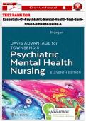 Davis Advantage for Townsend&rsquo;s Psychiatric Mental Health Nursing 11th Edition &ndash; Complete Study Guide & Exam Preparation Resource