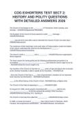 COG EXHORTERS TEST SECT 2&colon; HISTORY AND POLITY QUESTIONS WITH DETAILED ANSWERS 2026