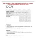 OCR A Level History A Y204&sol;01 Genghis Khan and the Explosion from the Steppes&NewLine;c&period;1167&ndash;1405 Combined Question Paper and Mark Scheme 
