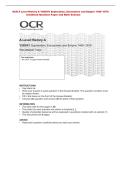 OCR A Level History A Y205&sol;01 Exploration&comma; Encounters and Empire 1445&ndash;1570&NewLine;Combined Question Paper and Mark Scheme 