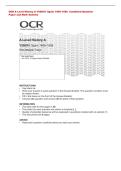 Paper and Mark Scheme&NewLine;OCR A Level History A Y206&sol;01 Spain 1469&ndash;1556 Combined Question