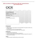 Paper and Mark Scheme&NewLine;OCR A Level History A Y219&sol;01 Russia 1894&ndash;1941 Combined Question