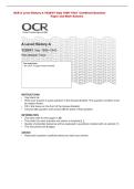 Paper and Mark Scheme&NewLine;OCR A Level History A Y220&sol;01 Italy 1896&ndash;1943 Combined Question