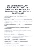 COG EXHORTER EXAM PACKAGE DEAL 2026&sol;2027