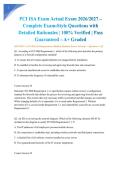 PCI ISA Exam Actual Exam 2026&sol;2027 &ndash; Complete Exam-Style Questions with Detailed Rationales &vert; 100&percnt; Verified &vert; Pass Guaranteed &ndash; A&plus; Graded