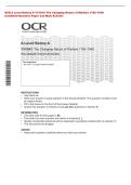 OCR A Level History A Y315&sol;01 The Changing Nature of Warfare 1792&ndash;1945&NewLine;Combined Question Paper and Mark Scheme 