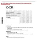 Paper and Mark Scheme&NewLine;OCR A Level History A Y316&sol;01 Britain and Ireland 1791&ndash;1921 Combined Question