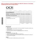 OCR A Level History A Y321&sol;01 The Middle East 1908&ndash;2011&colon; Ottomans to Arab Spring&NewLine;Combined Question Paper and Mark Scheme 