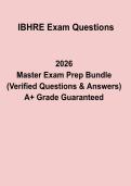 IBHRE Exam Questions PDF &vert; Cardiac Rhythm & Electrophysiology Study Guide