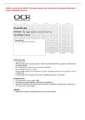 OCR A Level Law H418&sol;01 The legal system and criminal law Combined Question&NewLine;Paper and Mark Scheme