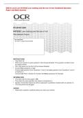 OCR A Level Law H418&sol;02 Law making and the law of tort Combined Question&NewLine;Paper and Mark Scheme 