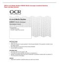 aper and Mark Scheme&NewLine;OCR A Level Media Studies H409&sol;01 Media messages Combined Question