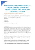 CCHI Practice Test Actual Exam 2026&sol;2027 &ndash; Complete Exam-Style Questions with Detailed Rationales &vert; 100&percnt; Verified &vert; Pass Guaranteed &ndash; A&plus; Graded&NewLine;&NewLine;