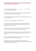 MHA 705 Exam 3 Questions and Answers &lpar;Verified Answers&rpar; Most Recent exam COMPLETE &lpar;2025&rpar; &lpar;Latest Update 2025&rpar; UPDATE&excl;&excl;&NewLine;