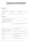 Texas State Mortuary Law Exam &lpar;2026&rpar; 100&percnt;VERIFIED &vert;complete QUESTIONS AND ANSWERS &vert; GRADED A&plus;&period;