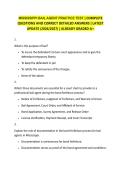 MISSISSIPPI BAIL AGENT PRACTICE TEST &vert; COMPLETE QUESTIONS AND CORRECT DETAILED ANSWERS &vert; LATEST UPDATE &lpar;2026&sol;2027&rpar; &vert; ALREADY GRADED A&plus;