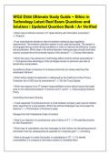 WGU D333 Ultimate Study Guide &ndash; Ethics in&NewLine;Technology Latest Real Exam Questions and&NewLine;Solutions &vert; Updated Question Bank &vert; A&plus; Verified