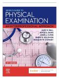 TEST BANK For Seidel's Guide to Physical Examination An Interprofessional Approach 10th Edition by Jane W&period; Ball&comma; Joyce E&period; Dains&comma;  isbn-9780323761833 Chapters 1 - 26 &vert; Complete solution&vert; Grade A&plus;