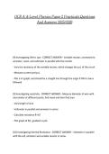 &NewLine;OCR Physics A Level Questions And Answers 2025&sol;2026&NewLine;