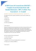 ACBIS Exam 142 Actual Exam 2026&sol;2027 &ndash; Complete Exam-Style Questions with Detailed Rationales &vert; 100&percnt; Verified &vert; Pass Guaranteed &ndash; A&plus; Graded&NewLine;&NewLine;