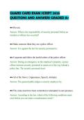 GUARD CARD EXAM SCRIPT 2026&NewLine;QUESTIONS AND ANSWERS GRADED A&plus;