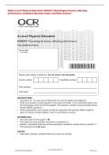 OCR A Level Physical Education H555&sol;01 Physiological factors affecting&NewLine;performance Combined Question Paper and Mark Scheme