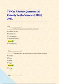 TN Cat 7 Review Questions &vert; & Expertly Verified Answers &vert; 2026 &vert; 2027&period;&NewLine;  &NewLine; 
