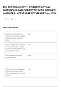 PHI 220 EXAM 3 WITH CORRECT ACTUAL QUESTIONS AND CORRECTLY WELL DEFINED ANSWERS LATEST ALREADY GRADED A&plus; 2026