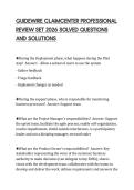 GUIDEWIRE CLAIMCENTER PROFESSIONAL&NewLine;REVIEW SET 2026 SOLVED QUESTIONS&NewLine;AND SOLUTIONS&NewLine;