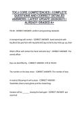 TDCJ CORE COMPETENCIES &vert; COMPLETE QUESTIONS AND CORRECT DETAILED ANSWERS &vert; LATEST UPDATE &lpar;2026&sol;2027&rpar; &vert; ALREADY GRADED A&plus;