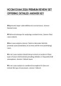 HCQM EXAM 2026 PREMIUM REVIEW SET&NewLine;OFFERING DETAILED ANSWER KEY