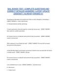BAIL BONDS TEST &vert; COMPLETE QUESTIONS AND CORRECT DETAILED ANSWERS &vert; LATEST UPDATE &lpar;2026&sol;2027&rpar; &vert; ALREADY GRADED A&plus;