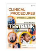 Test Bank For Clinical Procedures for Medical Assistants 11th Edition by Kathy Bonewit-West&comma; ISBN 978-0323758581&comma; Chapter 1-23&comma; Complete Guide A&plus;&period;&NewLine;