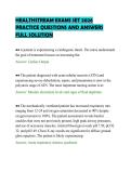 HEALTHSTREAM EXAMS SET 2026&NewLine;PRACTICE QUESTIONS AND ANSWERS&NewLine;FULL SOLUTION
