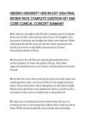 HERZING UNIVERSITY HESI RN EXIT 2026 FINAL&NewLine;REVIEW PACK COMPLETE QUESTION SET AND&NewLine;CORE CLINICAL CONCEPT SUMMARY