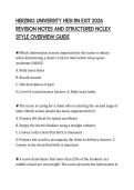 HERZING UNIVERSITY HESI RN EXIT 2026&NewLine;REVISION NOTES AND STRUCTURED NCLEX&NewLine;STYLE OVERVIEW GUIDE&NewLine;