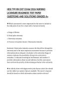 HESI 799 RN EXIT EXAM 2026 NURSING&NewLine;LICENSURE READINESS TEST PAPER&NewLine;QUESTIONS AND SOLUTIONS GRADED A&plus;