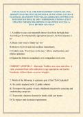 CDA EXAM &sol;ACTUAL CHILD DEVELOPMENT ASSOCIATE &lpar;CDA&rpar; 2026&sol;2027 EXAM PRACTICE QUESTIONS & STUDY GUIDE ACCURATE EXAM REAL QUESTIONS WITH WELL ELABORATED ANSWERS AND DETAILED RATIONALES &lpar;100&percnt; VERIFIED SOLUTIONS&rpar; LATEST UPDATED VERSION 2026 EDITION &vert;GUARANTEED 