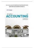 Test bank for Accounting 28th Edition with test questions and answers graded A&plus;