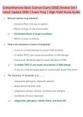 Comprehensive Basic Science Exam &lpar;CBSE&rpar; Review Set I &NewLine;Latest Update 2026 &vert; Exam Prep &vert; High-Yield Study Guide