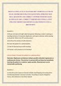 NBCOT & OTKE ACTUAL EXAM 2026 &sol;2027 COMPLETE ACCURATE EXAM AND PREMIUM PRACTICE QUESTIONS APPROVED TEST REAL QUESTIONS AND CORRECT ANSWERS WITH DETAILED RATIONALES &lpar;100&percnt; CORRECT VERIFIED SOLUTIONS&rpar; LATEST UPDATED VERSION 2026 EDITION &vert;GUARANTEED SUCCESS A