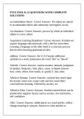 FTCE ESOL K-12 QUESTIONS WITH COMPLETE SOLUTIONS