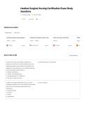 Medical-Surgical Nursing Certification Exam Study Questions
