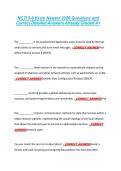 NCTI 5-6 Exam Newest 2026 Questions and &NewLine;Correct Detailed Answers Already Graded A&plus;