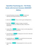 OpenStax Psychology 2e &ndash; Full Study &NewLine;Guide with Correct Answers 2026&sol;2027 &NewLine;Edition