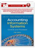 Solutions Manual for Accounting Information Systems&colon; Controls and Processes&comma; 3rd Edition &ndash; Leslie Turner&comma; Andrea Weickgenannt & Mary Kay Copeland &lpar;All Chapters&comma; Verified&comma; A&plus; Grade&rpar;&NewLine;