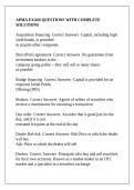 APMA EXAM QUESTIONS WITH COMPLETE SOLUTIONS