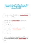 Structural Analysis Final Exam Newest 2026 &NewLine;Questions and Correct Detailed Answers &NewLine;Already Graded A&plus; 
