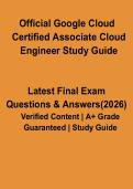 Official Google Cloud Certified Associate Cloud Engineer Study Guide PDF &vert; GCP Exam Prep & Practice Questions